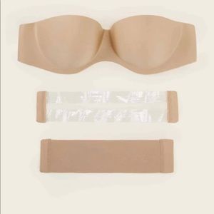 Brand new tan strapless bra